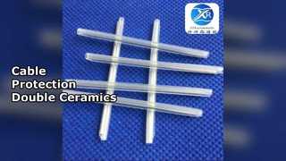 Manicotto di protezione per cavo in fibra ottica, doppia asta in ceramica durevole